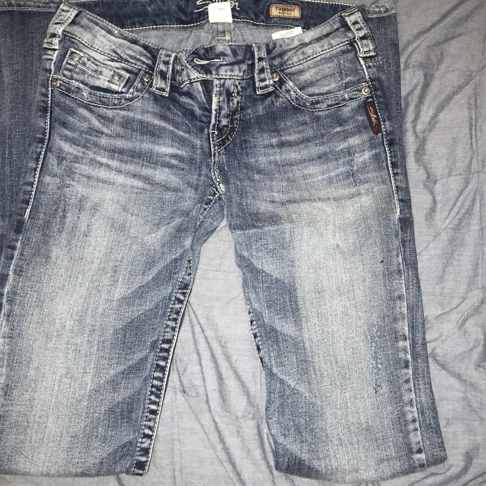Silver Bootcut Jeans